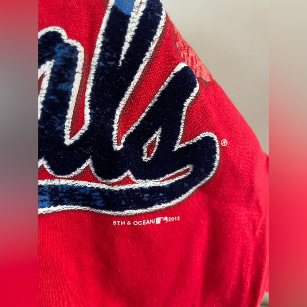 St. Louis Cardinals MLB Genuine Merchandise Women’s V-Neck Red T-shirt Small - Picture 7 of 13